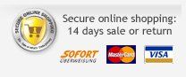 Safe onling-shopping: 14 days money back guarantee