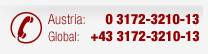 Austria: 03172-3210-13 // International: +43 3172 3210-13
